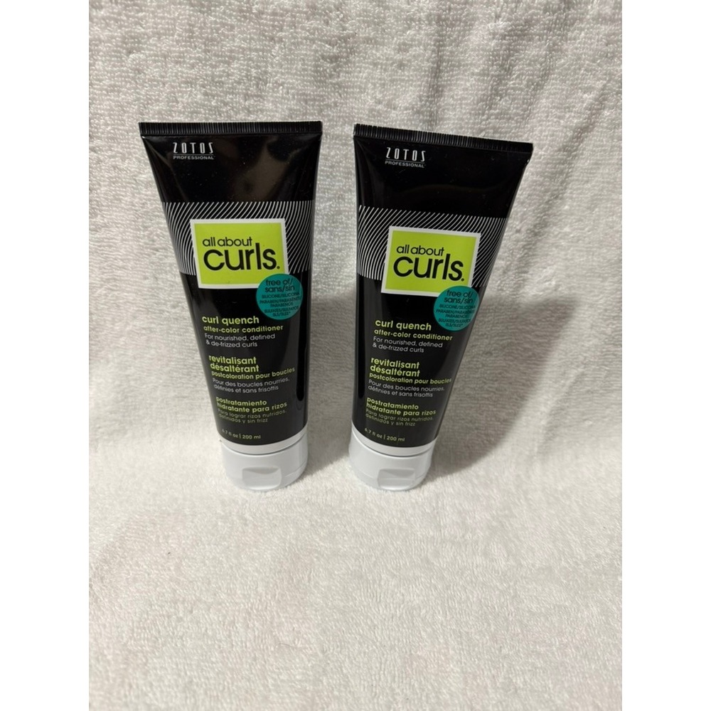 Zotos All About Curls Curl Quench After-Color Conditioner 6.7oz Lot of 2 New